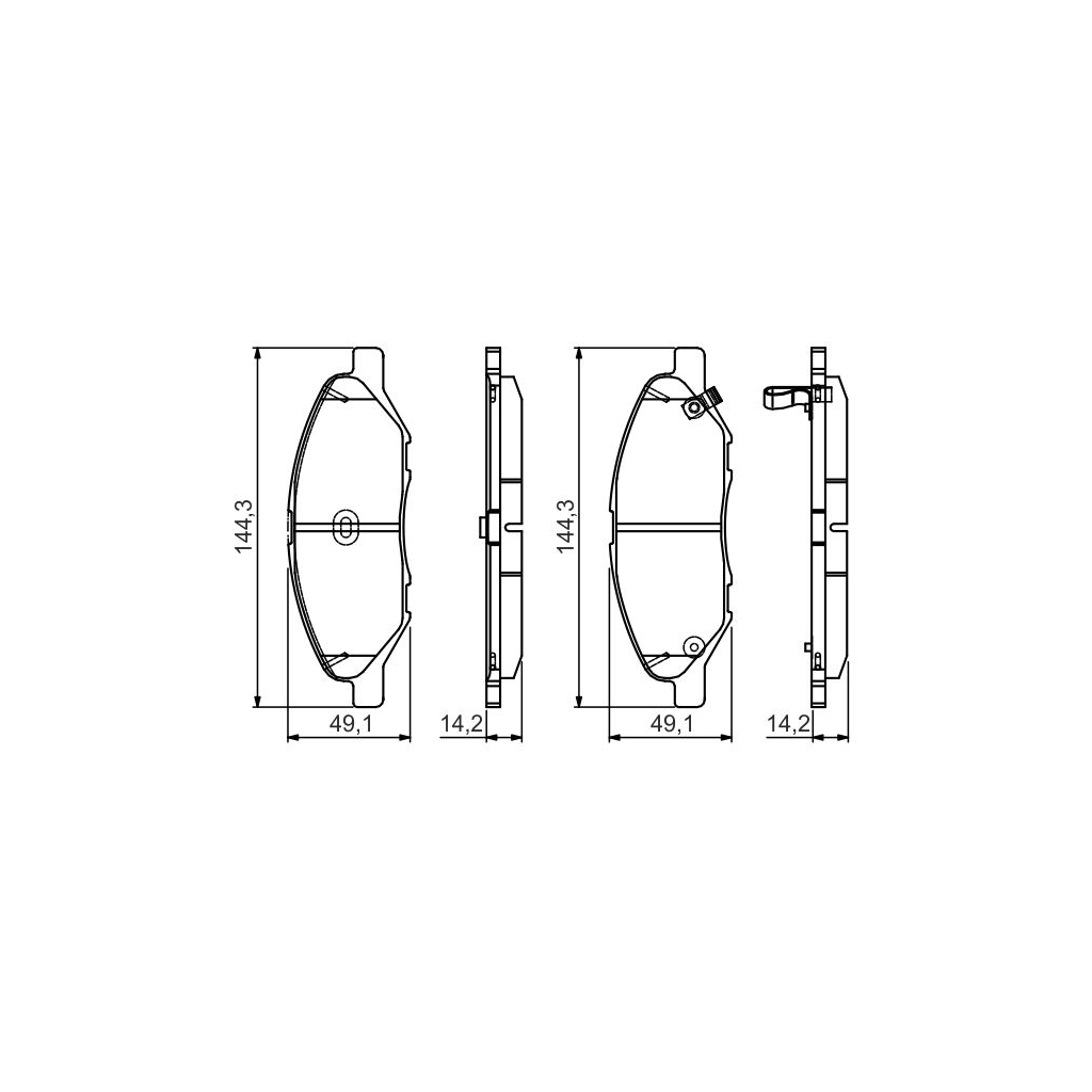 Гальмівні колодки Bosch 0 986 495 133 Гальмівні колодки Bosch 0 986 495 133