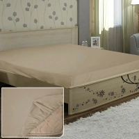 Sheet Yaroslav on elastic calico 04 coffee with milk 200x140x20 (38157)