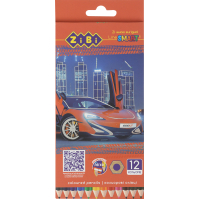 Colored pencils ZiBi Car hexagonal 12 colors (ZB.2446)