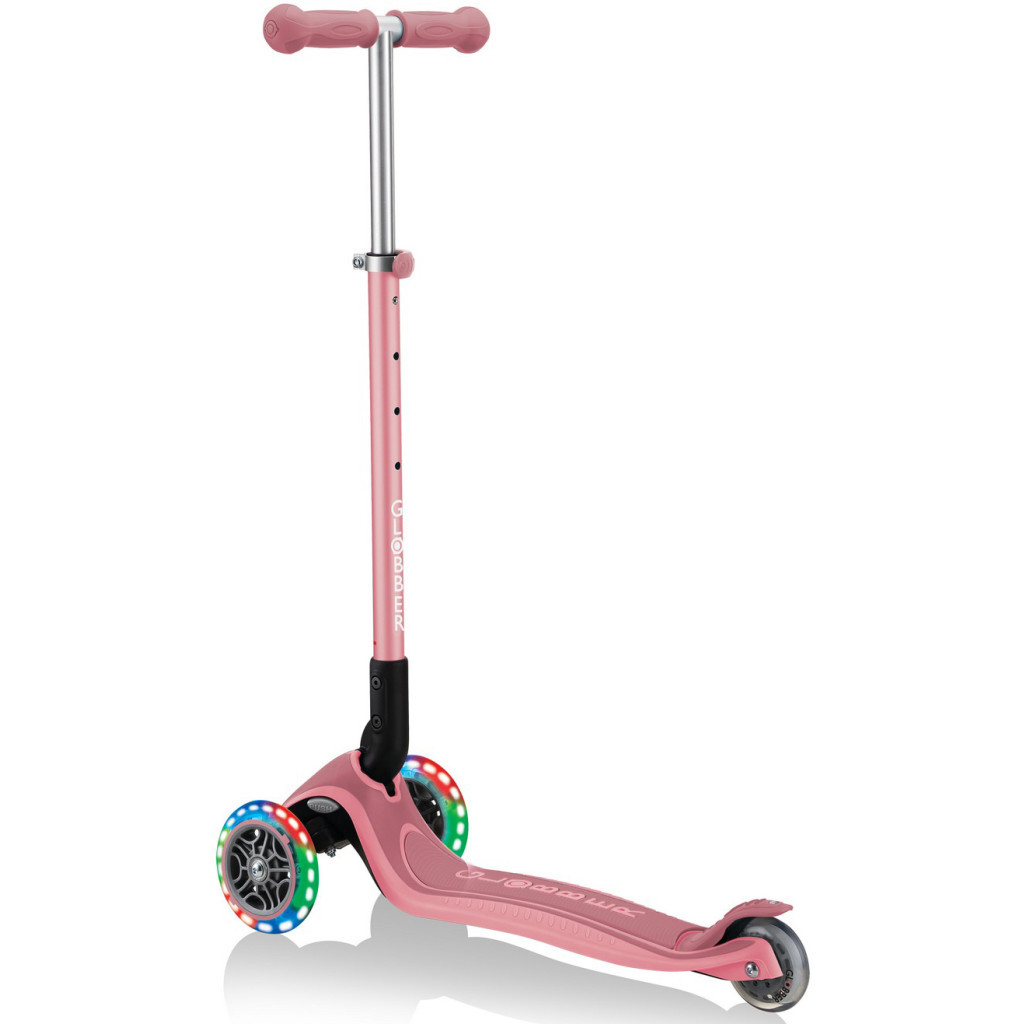 Самокат Globber Primo Foldable Plus Lights пастельно-рожевий (439-210)