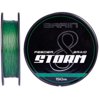 Шнур Brain Storm 8X 150m 0.18mm 27lb/12.2kg Green (1858.51.74)