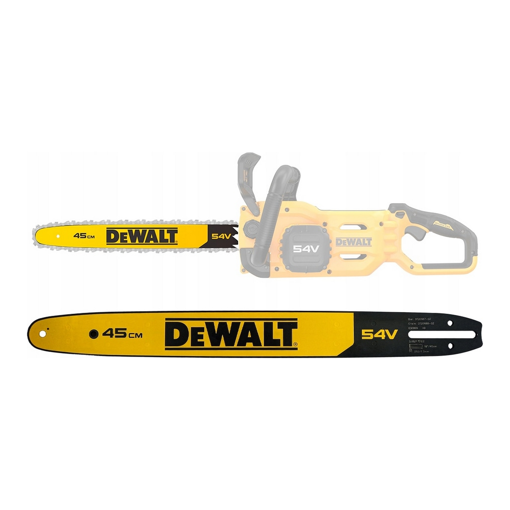 Шина для ланцюгової пили DeWALT 3/8", 1.3 мм, довжина 18"/45 см (DT20687)