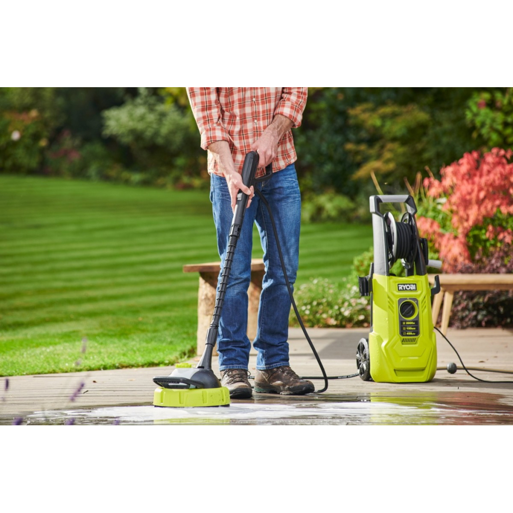 Мийка високого тиску Ryobi RY150PWA, 2000Вт, 150Бар, 450 л/год (5133005371) Мийка високого тиску Ryobi RY150PWA, 2000Вт, 150Бар, 450 л/год (5133005371)