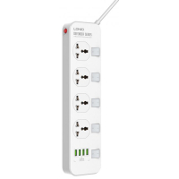 Network power filter LDNIO SC4408, 4 outlets+4USB (SC4408)