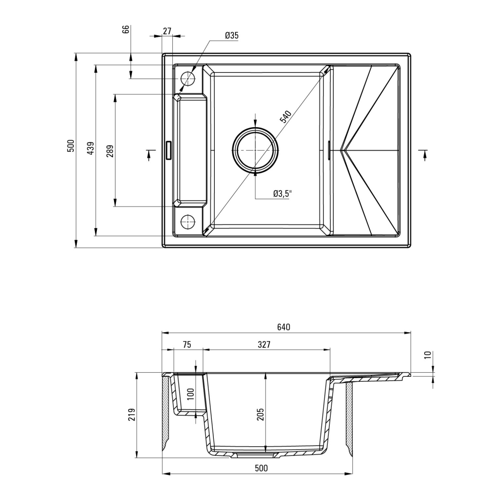 Мийка кухонна Deante Magnetic (ZRM N11A)