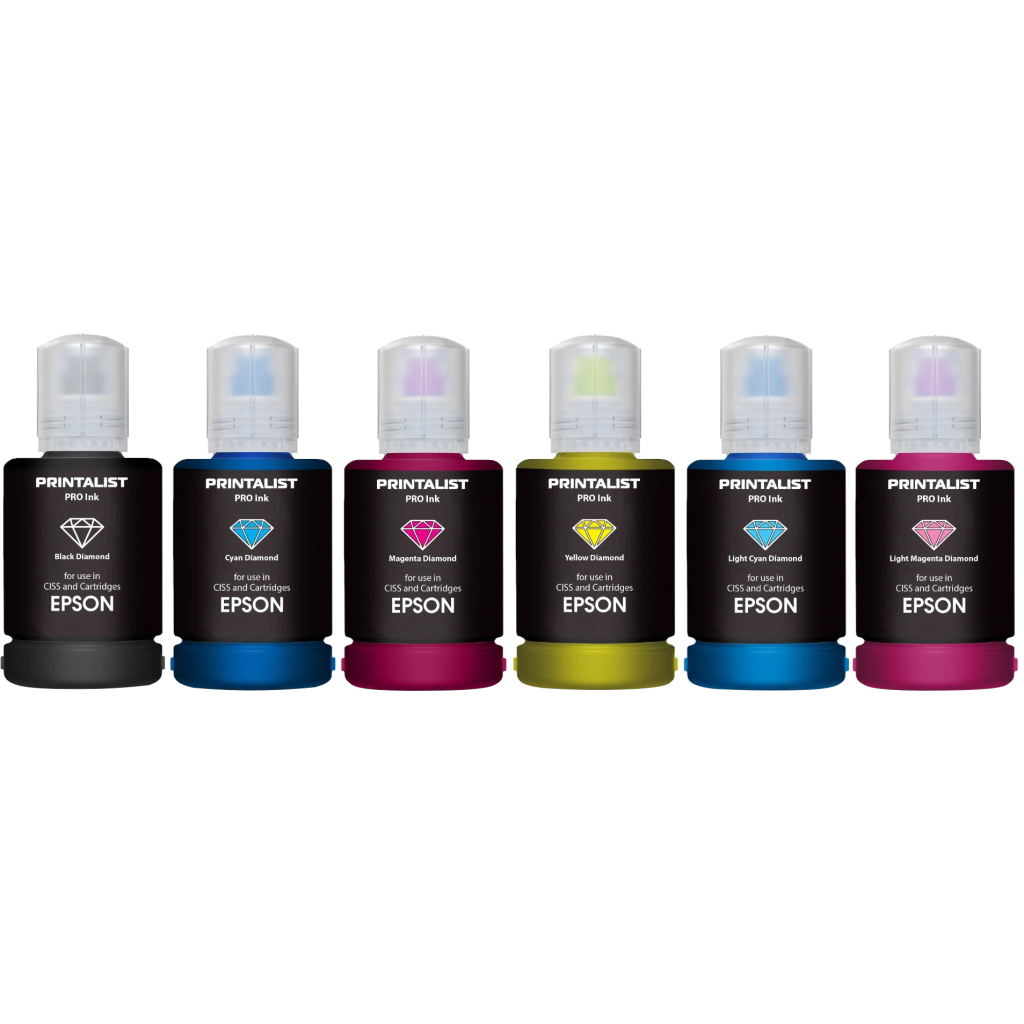 Чорнило Printalist Epson Universal 6х140г B/C/M/Y/LC/LM SET (PL-INK-EPSON-SET6)