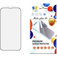 Скло захисне Drobak Matte Glass A+ Apple iPhone 15 Plus (Black) (292952)