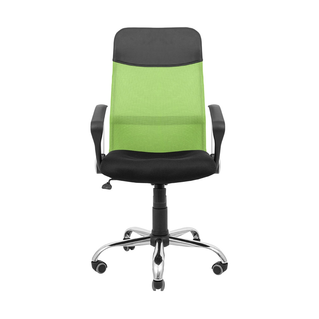 Офісне крісло Richman Ультра Ю Хром M-1 (Tilt) Сітка чорна + зелена (ADD0003103)