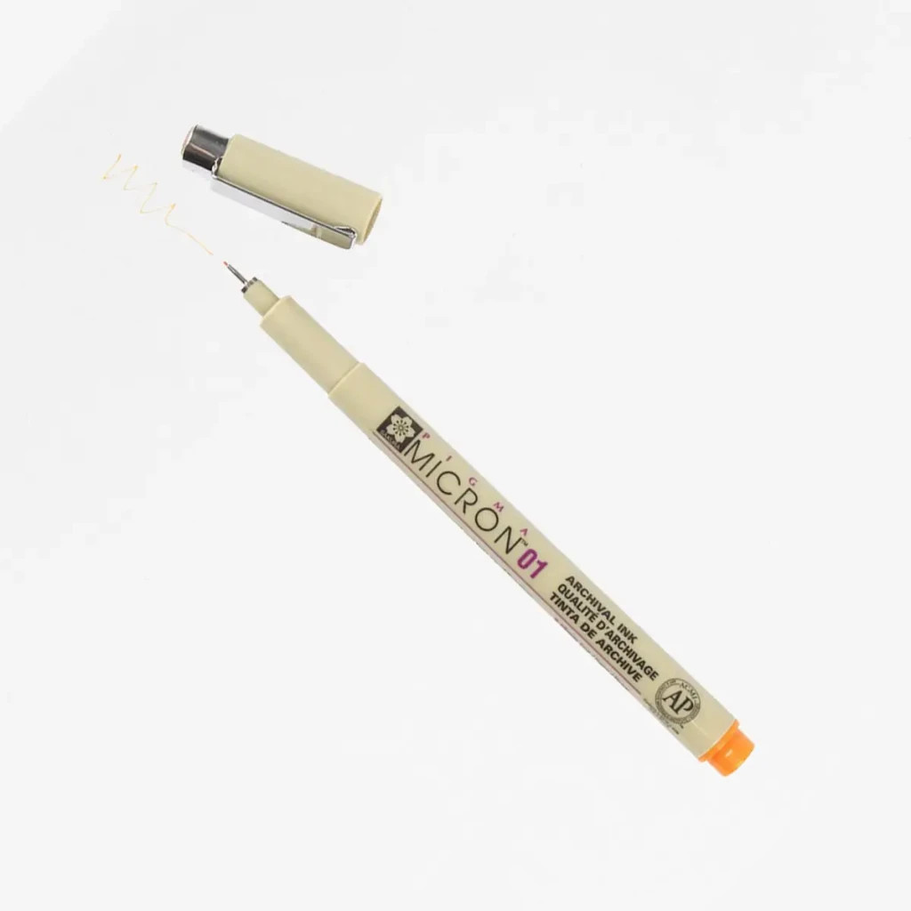 Лайнер Sakura Pigma Micron (0.1) 0,25 мм Помаранчевий (084511306295)