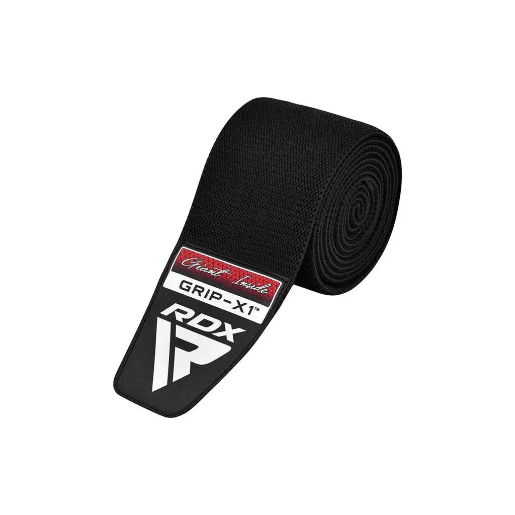 Бинт для спорту RDX на коліна K1 GYM Knee Wraps Full Black (WAH-K1FB)