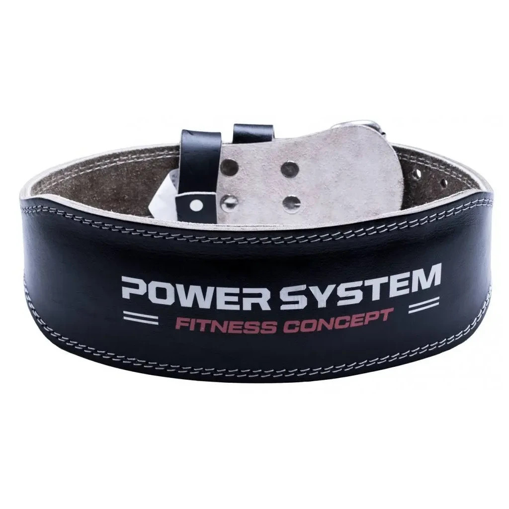 Атлетичний пояс Power System PS-3100 Power шкіряний Black M (PS-3100_M_Black)