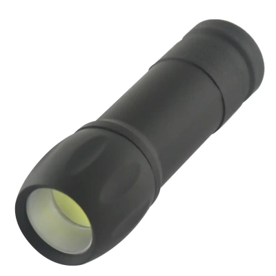 Ліхтар Quantum Smile black 3W COB 3xAAA 1шт/уп (QM-FL1046)