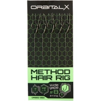 Повідець OrbitalX Method Hair Rig Wide Gape 6 20lb 10cm (5шт/уп) camo (694.00.02)