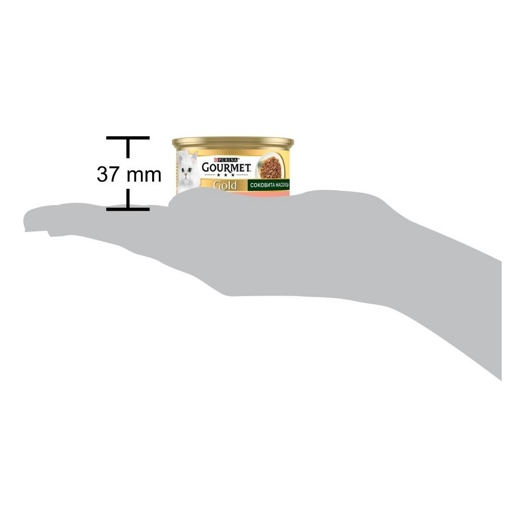 Консерви для котів Purina Gourmet Gold Соковита насолода з лососем 85 г (8445290823373)
