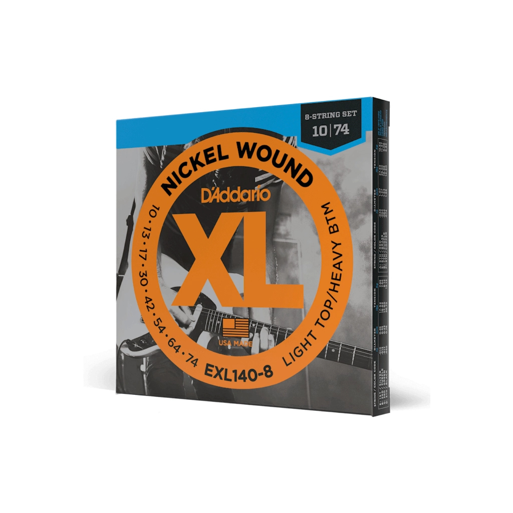 Струни для гітари D'Addario XL Nickel Wound Light Top / Heavy Bottom (10-52) (EXL140)