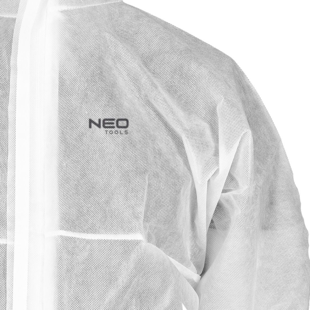 Костюм робочий Neo Tools для фарбування, матеріал нетканий поліпропілен, щільність 50 г/м2, XL, білий (81-850-XL)