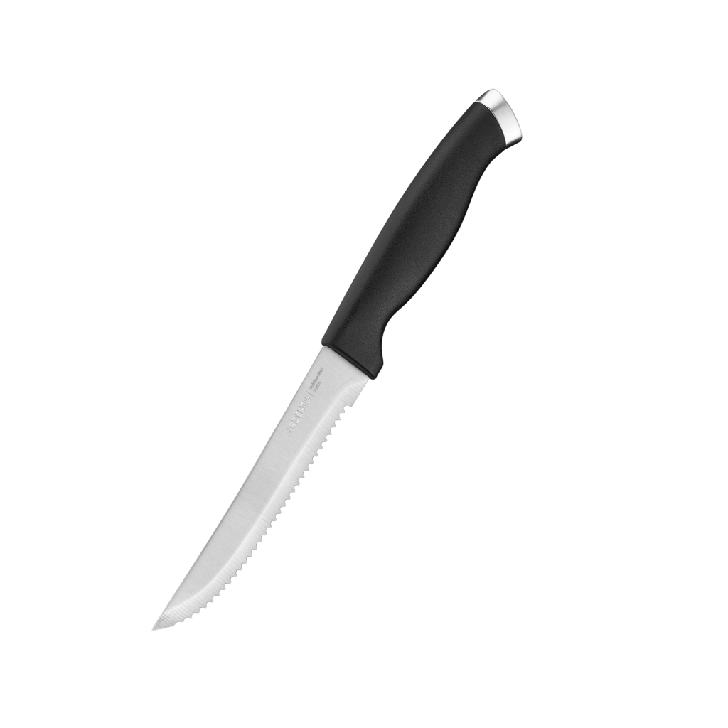 Набір ножів Ardesto Gemini Gourmet, 2 предмети, нержавіюча сталь, пластик, чорний (AR2102BL)