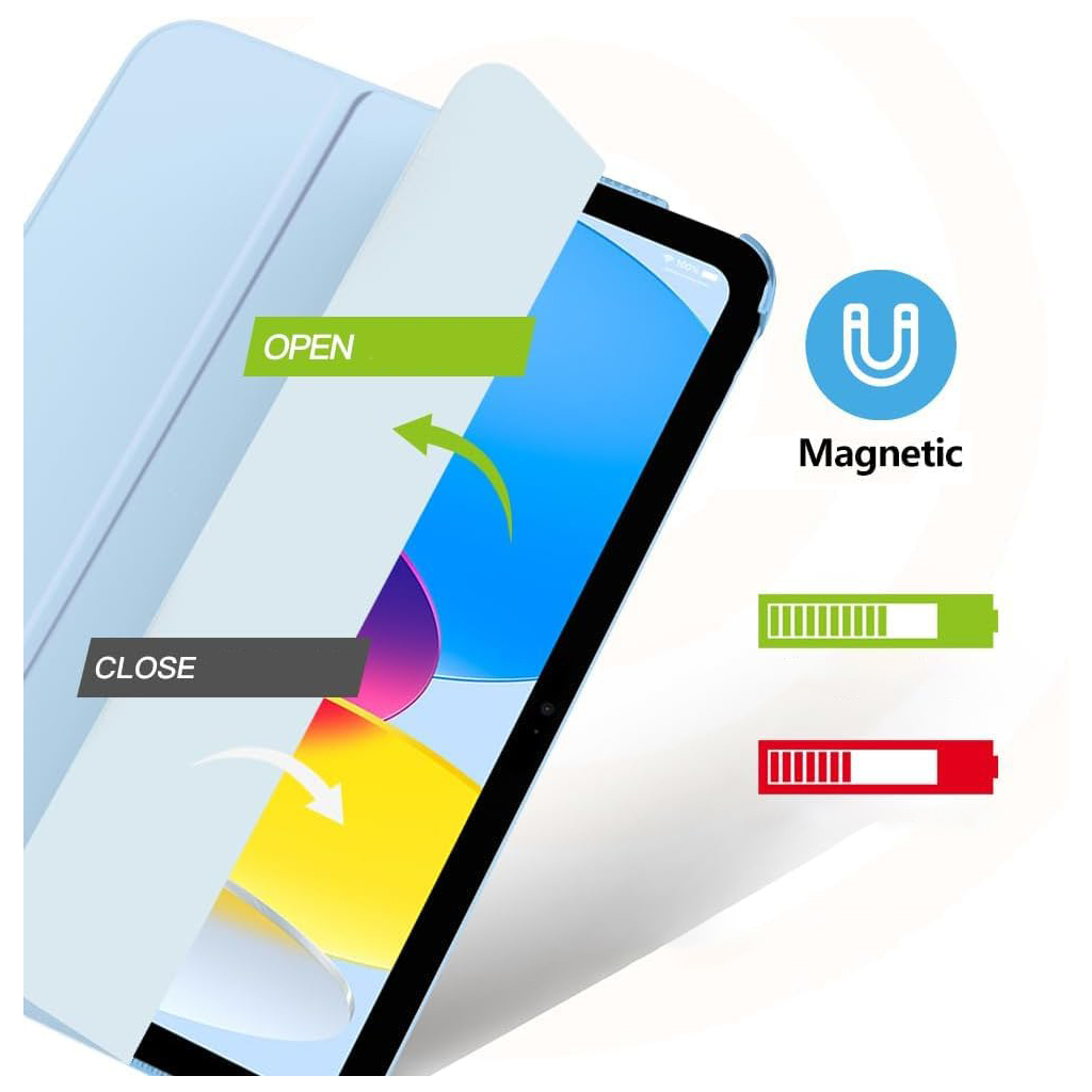 Чохол до планшета BeCover Tri Fold Hard Apple iPad 10.9" 2022/24/11" 2025/2024 Light Blue (712984)