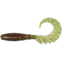 Fishing silicone FishUP Fancy Grub 1" 019 - Motor Oil/Red (12pcs/pack) (1864.13.84)
