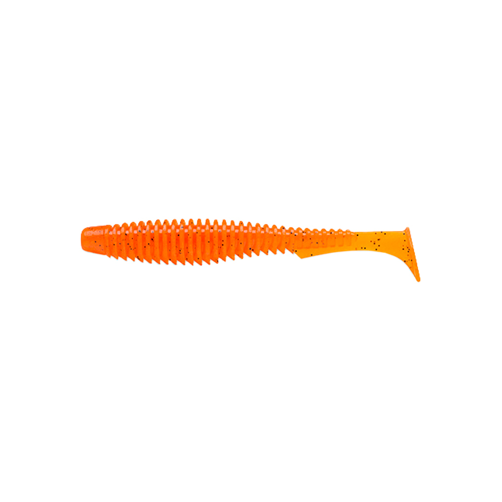 Силікон рибальський FishUP U-Shad 2" 049 - Pumpkin Orange/Black (10шт/уп) (1864.02.29)