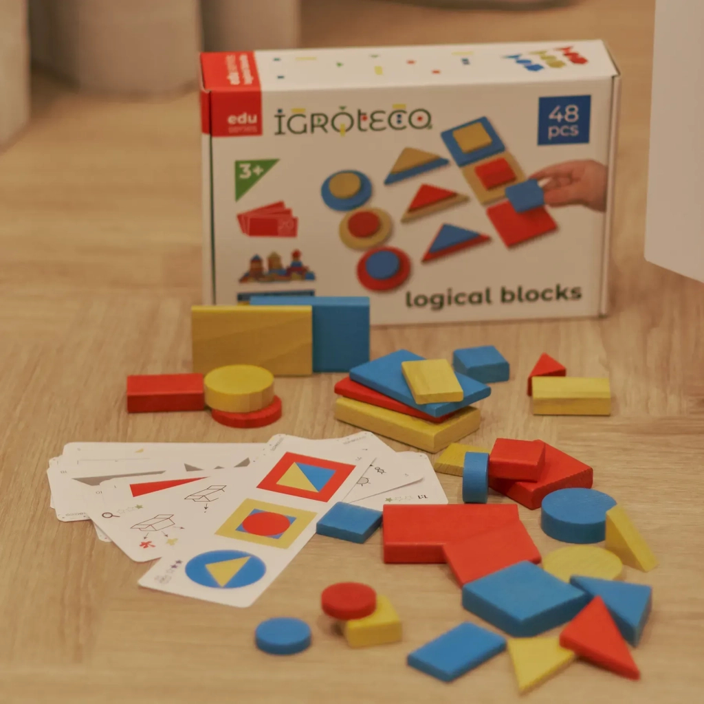 Навчальний набір Ігротеко Логічні блоки(за методикою З. Дьєнеша) (900408)