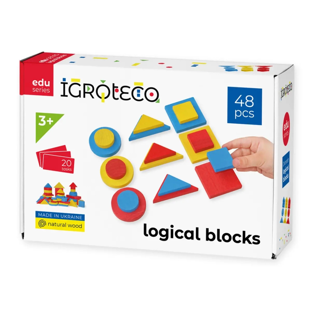 Навчальний набір Ігротеко Логічні блоки(за методикою З. Дьєнеша) (900408)