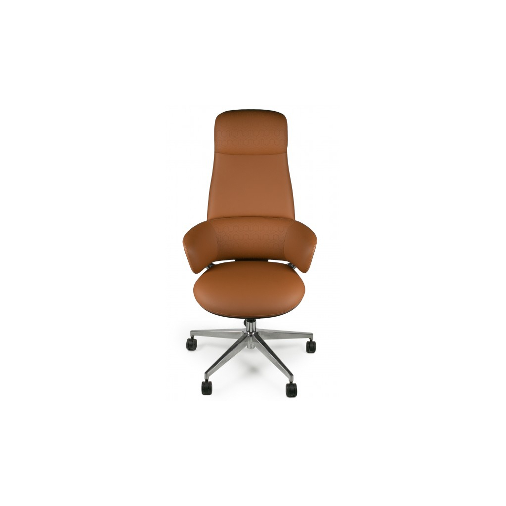 Офісне крісло Barsky Lux Leather brown LC-02 (LC-02)