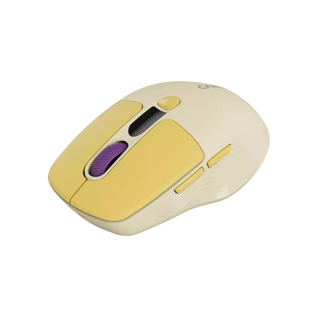 Мишка Canyon MW-26 LCD Silent Wireless/Bluetooth Yellow (CNS-CMSW26Y)