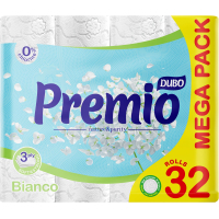 Toilet paper Divo Premio Bianco 3 layers 32 rolls (4820003837665)