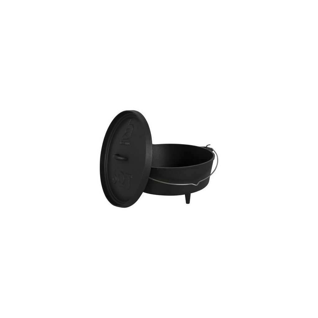 Котел туристичний Bo-Camp Dutch Oven Cast Iron 31 cm / 5 L Black (2122410) (DAS303290)
