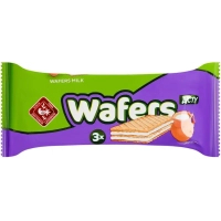 Вафлі Житомирські ласощі з начинкою Wafers молочні 50 г (4823103009512)