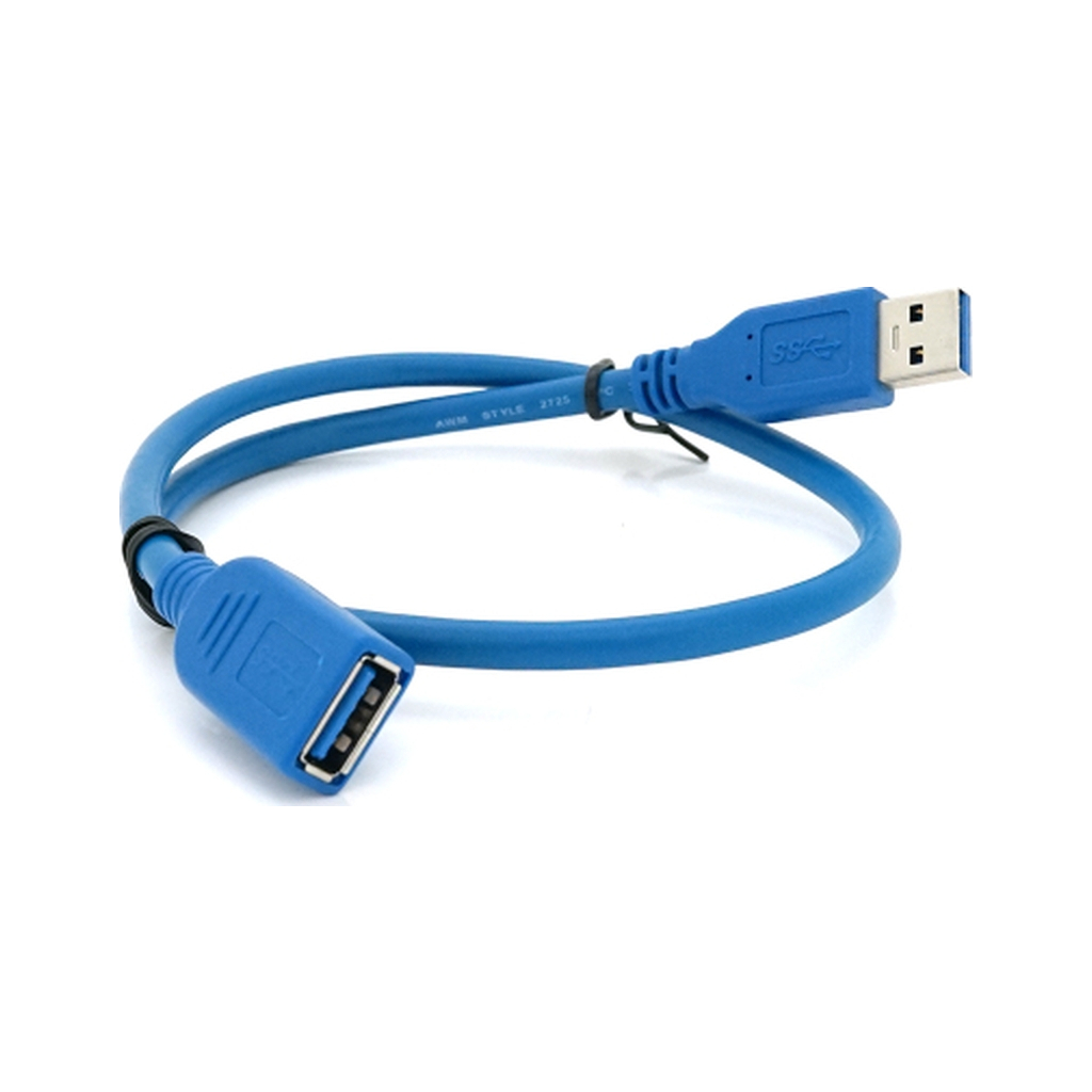 Дата кабель USB 3.0 AM/AF 0.5m blue Voltronic (YT-3.0AM\AF-0.5BL) Дата кабель USB 3.0 AM/AF 0.5m blue Voltronic (YT-3.0AM\AF-0.5BL)