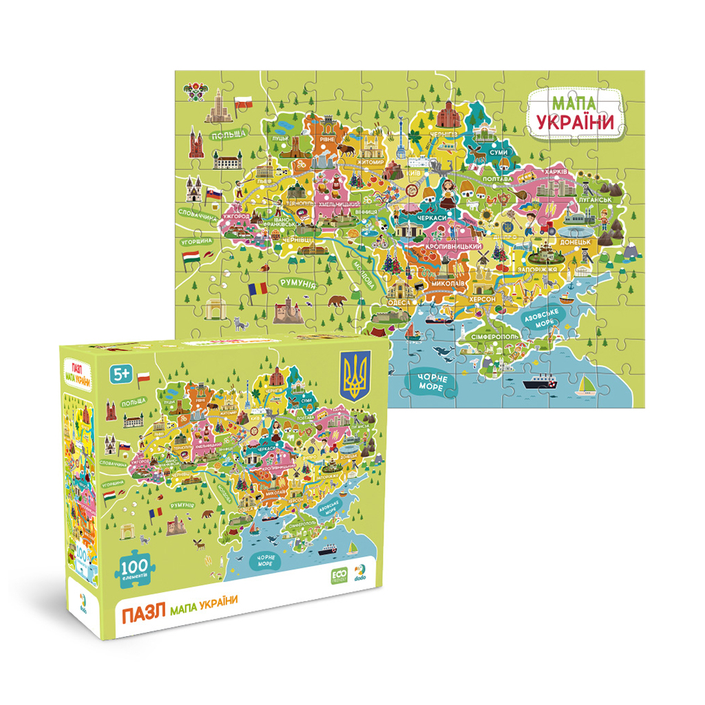 Пазл DoDo Мапа України (300706) Пазл DoDo Мапа України (300706)