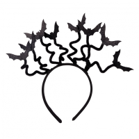 Дитячий обруч для волосся YES! Fun Хелловін "Кажани", глітер (974519)