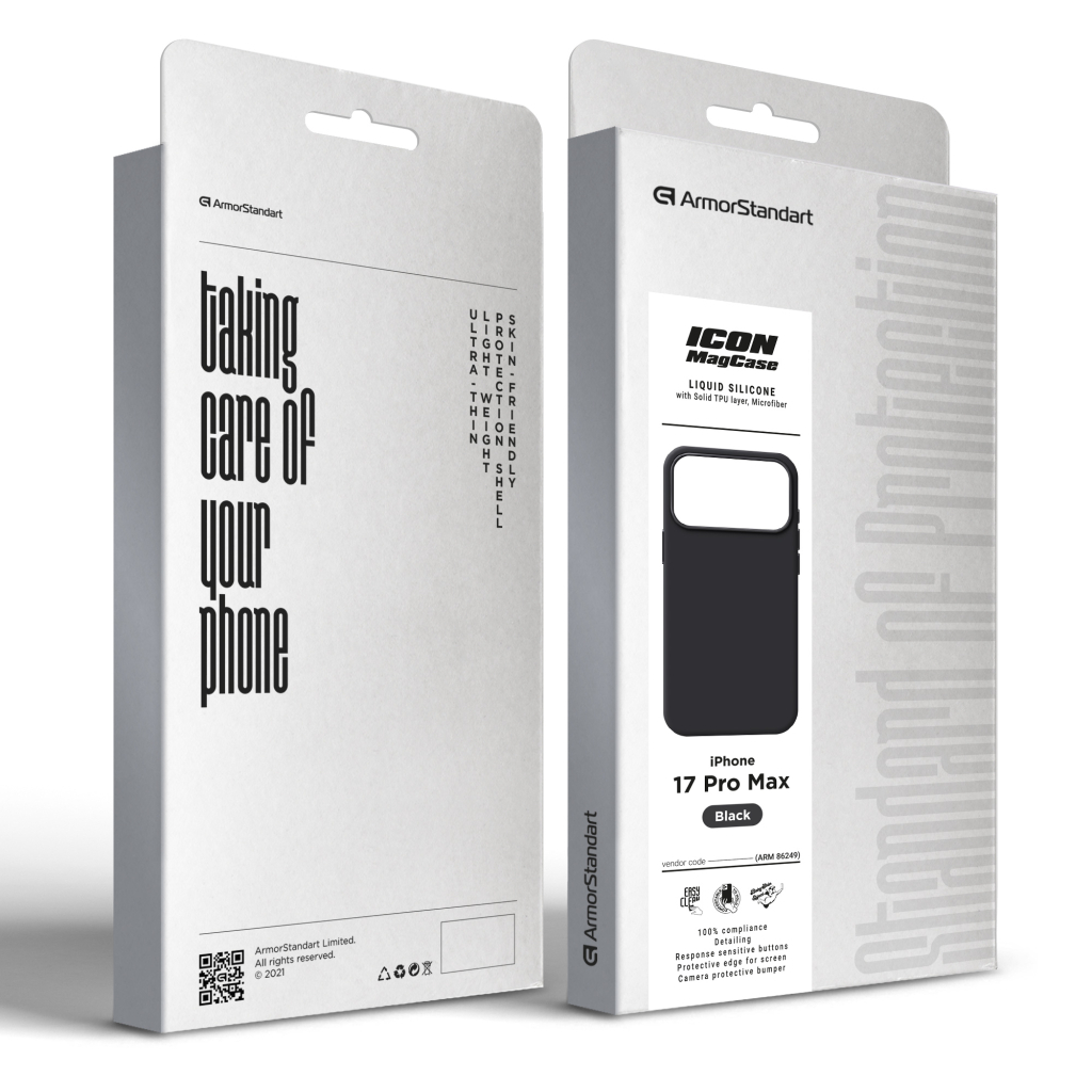 Чохол до мобільного телефона Armorstandart ICON2 MagCase Apple iPhone 17 Pro Max Black (ARM86249) Чохол до мобільного телефона Armorstandart ICON2 MagCase Apple iPhone 17 Pro Max Black (ARM86249)