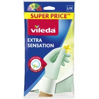Household gloves Vileda Extra Sensation Latex For delicate work Size L (4023103073944)