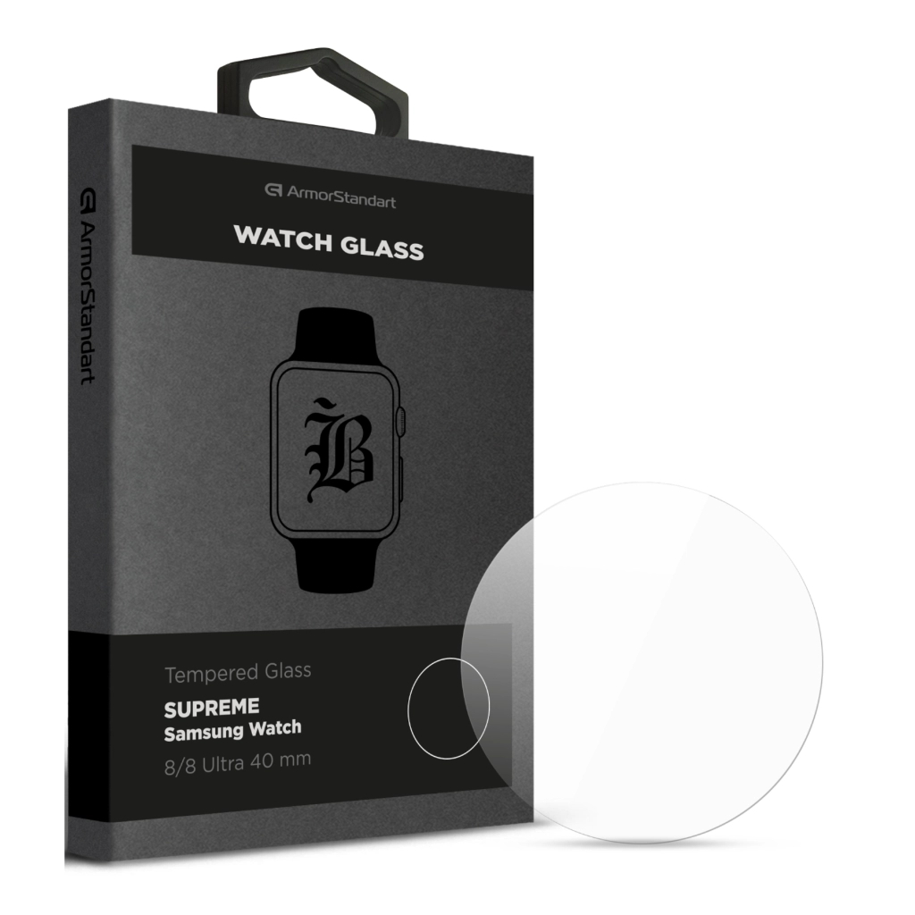 Скло захисне Armorstandart Supreme Black Icon Samsung Watch 8/8 Ultra 40 mm (ARM88141) Скло захисне Armorstandart Supreme Black Icon Samsung Watch 8/8 Ultra 40 mm (ARM88141)
