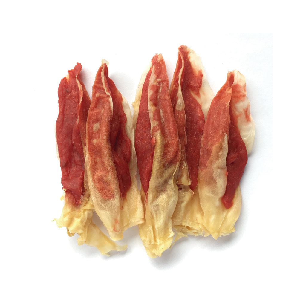 Ласощі для собак Lucky Star Кроляче вухо з м'ясом качки в тубі 500 г (4820144302459)