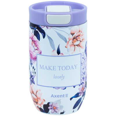 Термокружка Axent 350 мл Violet Whispers (8721-10-A)
