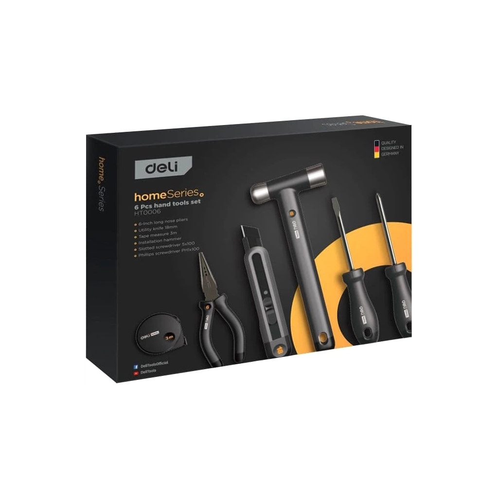 Набір інструментів Deli Home Series, 6 шт. (EHT0006)