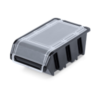 Kistenberg tool box container with lid, black, 155*100*70, TRUCK PLUS, KTR16F-S411 (KTR16F-S411)