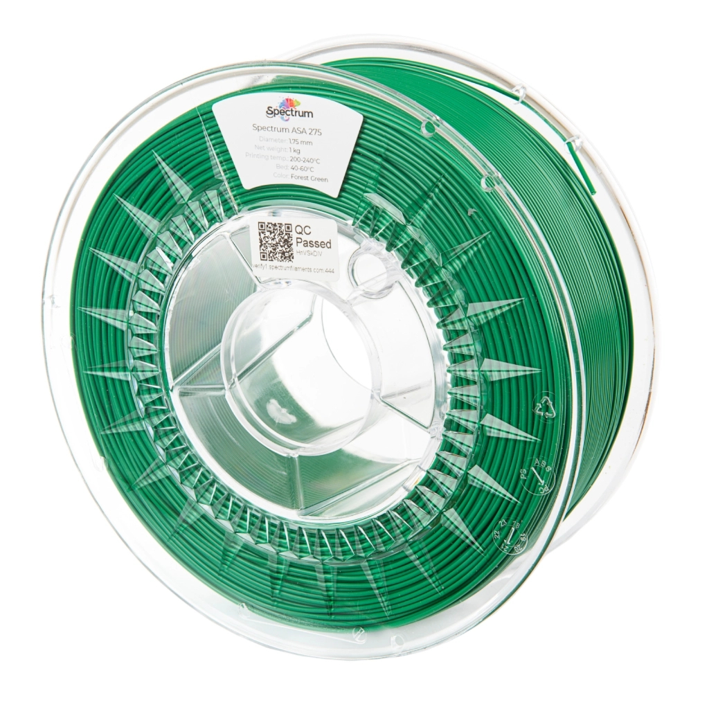 Пластик для 3D-принтера Spectrum ASA 275 1.75 mm 1kg Green, Forest (80532)