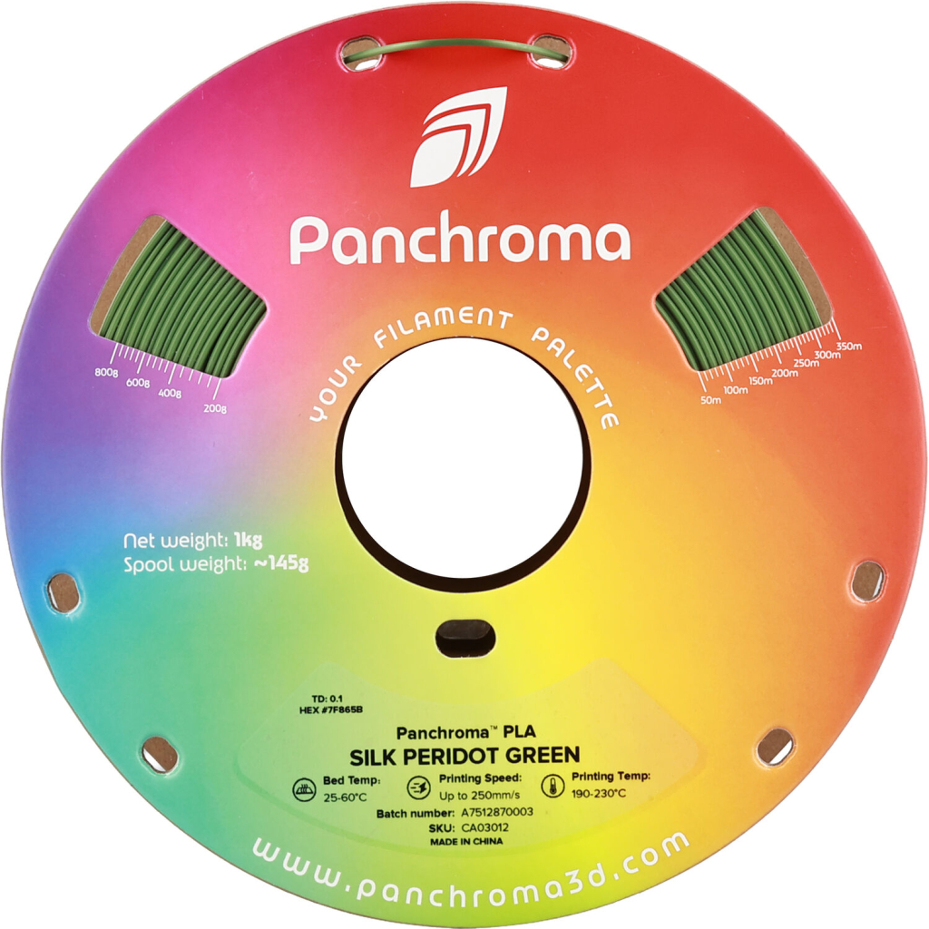 Пластик для 3D-принтера Polymaker PLA PANCHROMA SILK 1,75mm 1kg PERIDOT GREEN (CA03012)