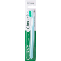 Toothbrush Nordics 6580 Expert Curve Hard Blue with green bristles (3800501908709)