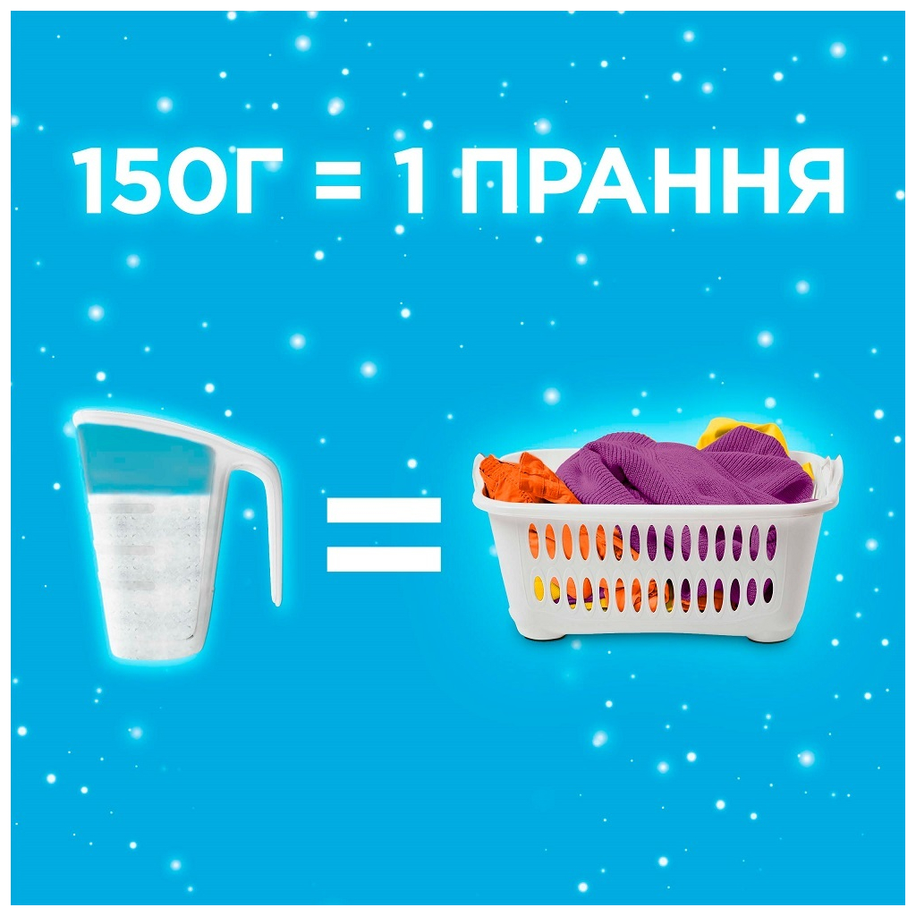 Пральний порошок Gala Морська свіжість Для кольорової білизни 900 г (8006530178495)