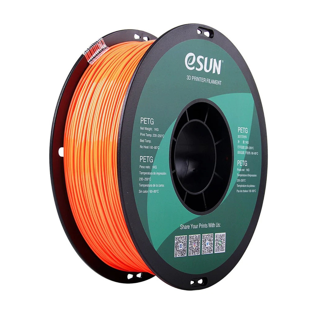 Пластик для 3D-принтера eSUN PETG 1,75mm 1kg SOLID ORANGE (PETG-P175SO1)