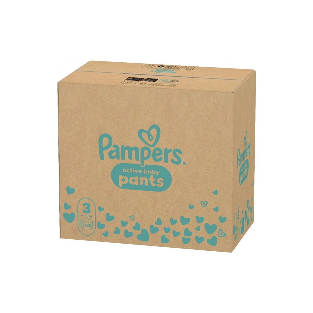 Підгузки Pampers Active Baby Pants Розмір 3 (6-11 кг) 180 шт (8006530305716) Підгузки Pampers Active Baby Pants Розмір 3 (6-11 кг) 180 шт (8006530305716)