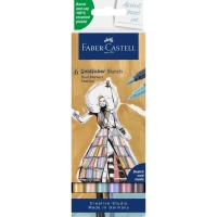 Art marker Faber-Castell set of double-sided Goldfaber Gofa Sketch Markers Fashion, 6 colors (32546)