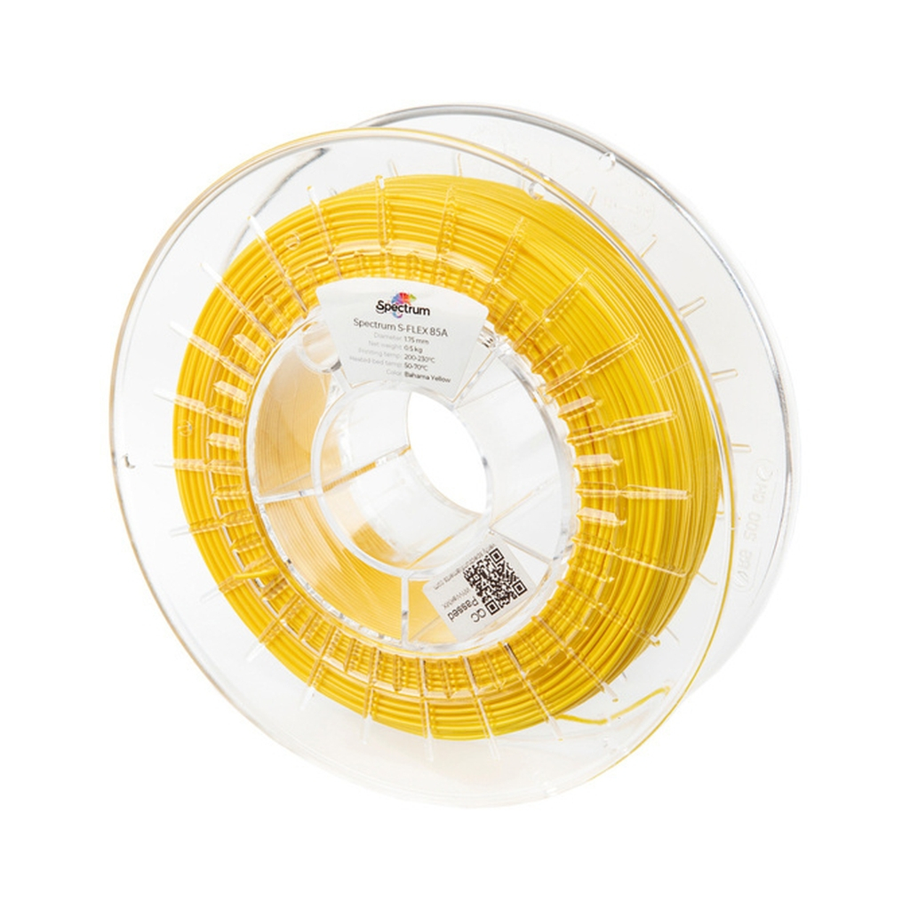 Пластик для 3D-принтера Spectrum S-Flex 85A 1.75mm 0.5kg Yellow, Bahama (80572)