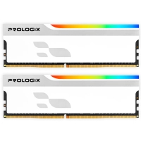 Computer memory module DDR4 32GB (2x16GB) 3600 MHz Onyx White RGB Prologix (PRO32GB3600YWR4K)